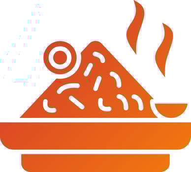 Nasi Goreng Icon Style vector