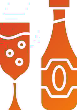 Champagne Icon Style vector