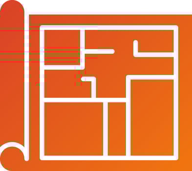 Floor Plan Icon Style vector