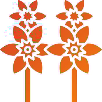 Flowers Icon Style vector