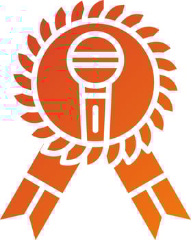 Journalism Award Icon Style vector