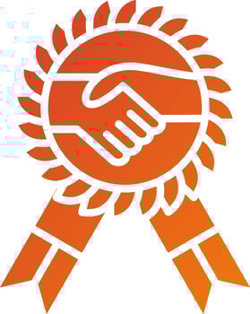 Hospitality Award Icon Style vector