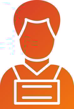 Criminal Male Icon Style vector