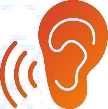Hearing Icon Style vector