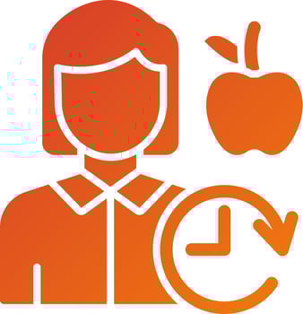 Anti Aging Diet Icon Style vector