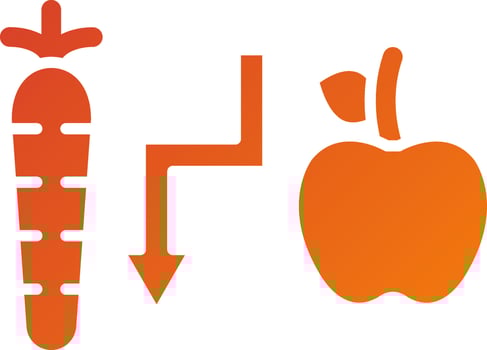 Calorie Deficit Icon Style vector