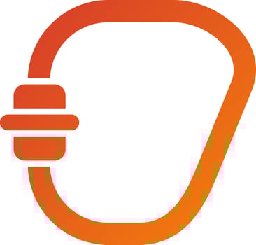 Carabiner Icon Style vector