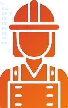 Architect Female Icon Style vector