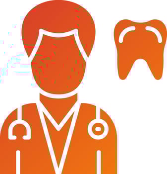 Dentist Male Icon Style vector