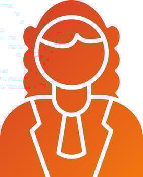 Judge Male Icon Style vector