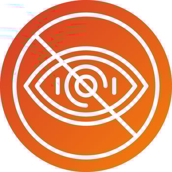 Legal Blindness Icon Style vector