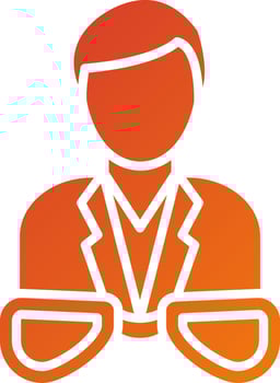 Optician Male Icon Style vector