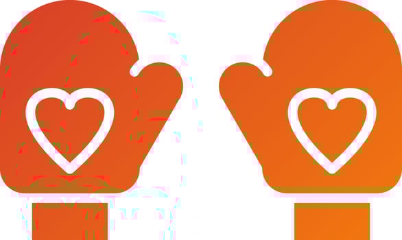 Mittens Icon Style vector