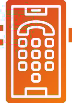 Dial Pad Icon Style vector