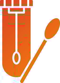 Swab Test Icon Style vector