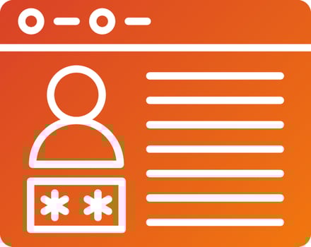 Browser Password Icon Style vector