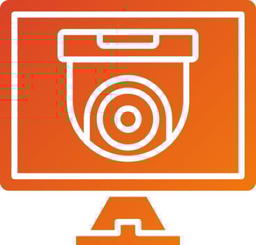 Security Monitors Icon Style vector