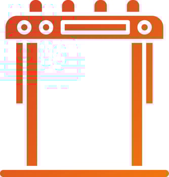 Security Gate Icon Style vector