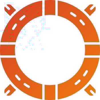Lifebuoy Icon Style vector
