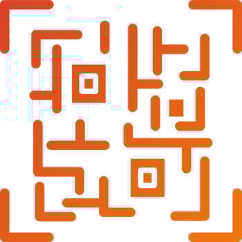 Qr Code Icon Style vector