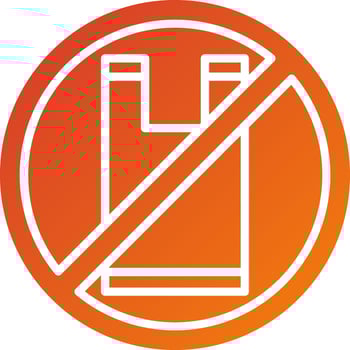 No Plastic Icon Style vector