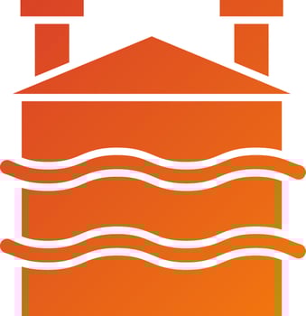 Natural Ventilation Icon Style vector