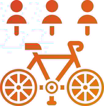 Electric Bike Share Icon Style vector