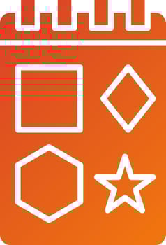 Geometric Shapes Icon Style vector