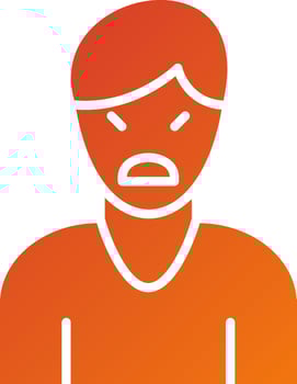 Passive Aggressive Personality Disorder Icon Style vector