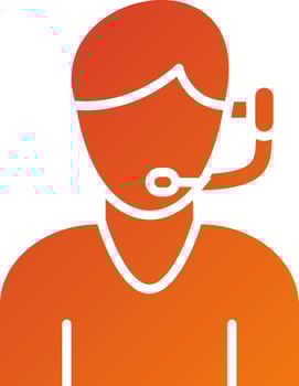 Customer Service Icon Style vector