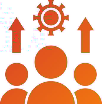 Motivated Team Icon Style vector