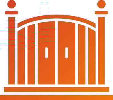 Entry Gate Icon Style vector