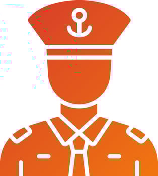 Captain Icon Style vector