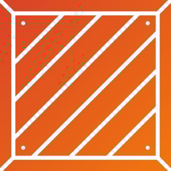 Wooden Box Icon Style vector