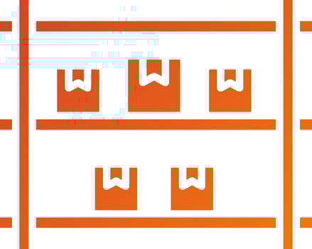 Package Shelf Icon Style vector