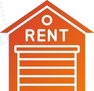 Warehouse Rental Icon Style vector