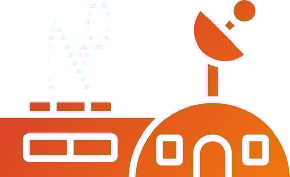 Space Station Icon Style vector