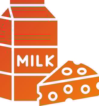Dairy Item Icon Style vector