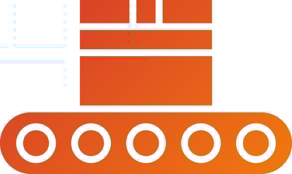 Conveyor Icon Style vector
