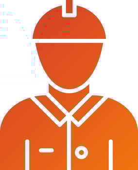 Male Engineer Icon Style vector