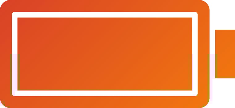 Empty Battery Icon Style vector