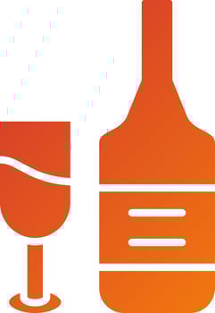 Red Wine Icon Style vector