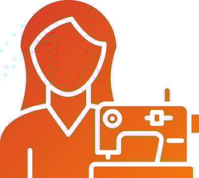 Tailoring Women Icon Style vector