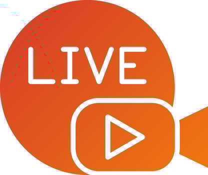 Live Broadcast Icon Style vector