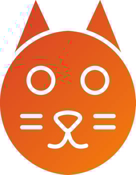 Cat Icon Style vector