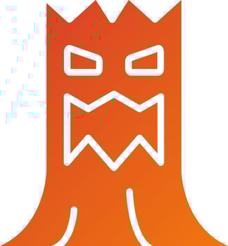 Scary Tree Icon Style vector