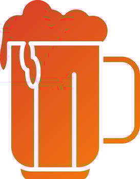 Beer Mug Icon Style vector