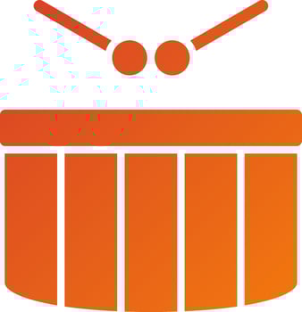 Drum Icon Style vector