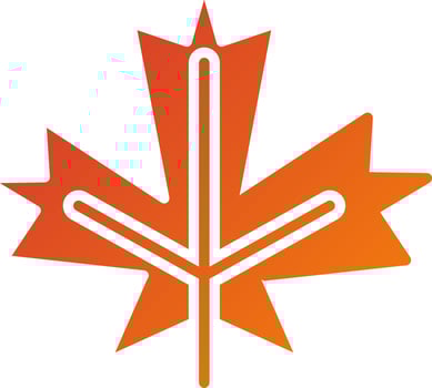 Maple Leaf Icon Style vector