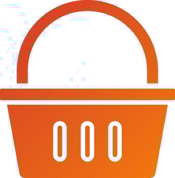 Shopping Basket Icon Style vector